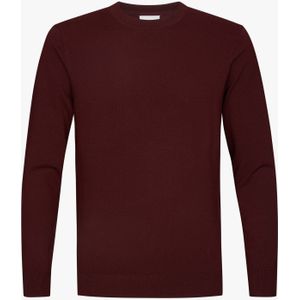 Profuomo Luxury Trui ronde hals rood, Effen