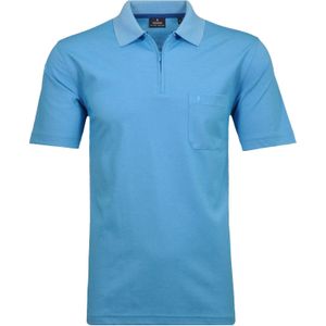 RAGMAN - Poloshirt - Ibiza Blauw - Korte Mouwen - Regular Fit