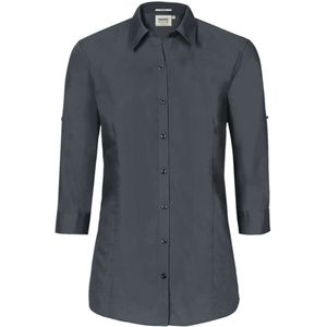 HAKRO Dames Overhemd antraciet, Effen