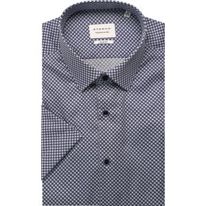 Model - Overhemd - Blauw - Katoen - Strijkvrij - Slim Fit