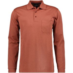 RAGMAN Poloshirt lange mouw , Effen