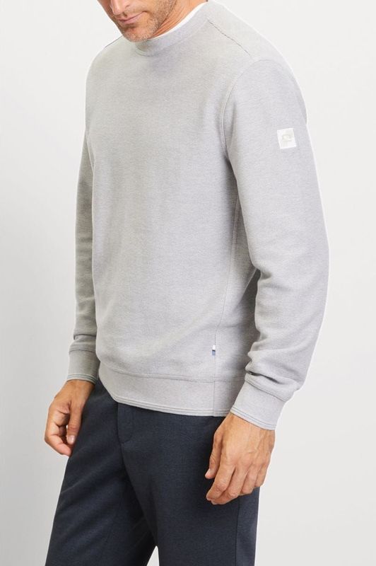 OLYMP - Casual Jersey - Lichtgrijs - Trui