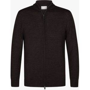 Profuomo Cardigan bruin, Effen