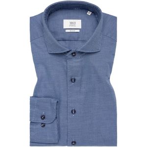 ETERNA 1863 Overhemd marine, Gestructureerd