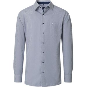 Casa Moda Overhemd blauw, Bedrukt