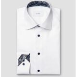 Eton, Heren, Overhemden, Wit, Maat: S Katoen,