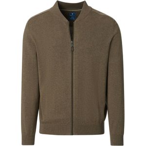Redmond - Casual Cardigan - Bruin - Lange Mouw - 100% Katoen