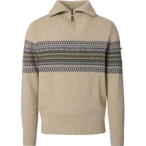 Redmond Half-Zip Sweater beige, Motief