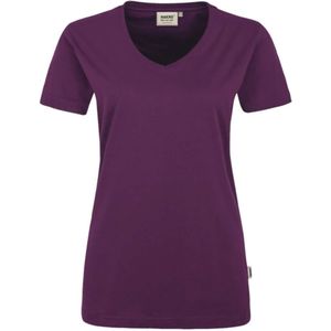 HAKRO Regular Fit Dames T-shirt aubergine, Effen