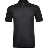 RAGMAN Softknit Polo shirt Korte mouw zwart