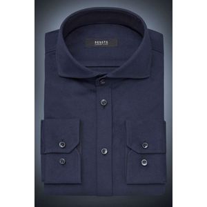 Desoto Luxury Jersey shirt donkerblauw, Effen