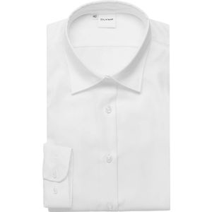 OLYMP Luxor Dames Overhemd wit, Effen