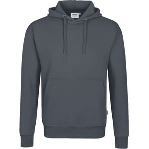 HAKRO 601 Comfort Fit Hooded Sweatshirt antraciet, Effen