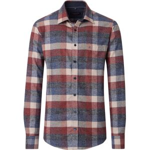 Casa Moda Overhemd blauw, Ruit