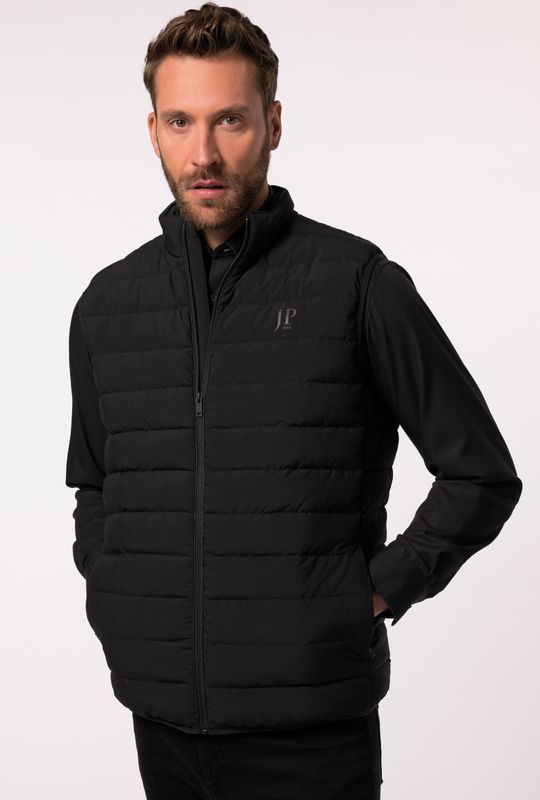 JP1880 Gewatteerd vest zwart, Effen