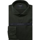 OLYMP SIGNATURE - Casual Overhemd - Olijfgroen - Tailored Fit - Cutaway