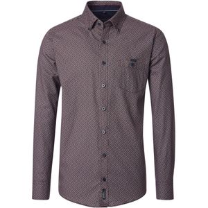 Casa Moda Overhemd bruin, Bedrukt