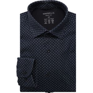 Marvelis Performance Jersey shirt marine, Bedrukt