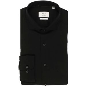 ETERNA 1863 Soft Tailoring Slim Fit Jersey shirt zwart, Effen