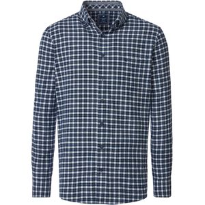 Redmond Flanellen Overhemd blauw, Ruit