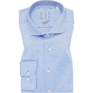 ETERNA Performance Overhemd blauw, Gestructureerd
