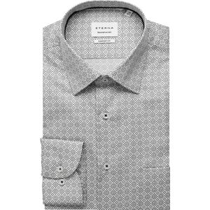 ETERNA Overhemd lichtgrijs, Bedrukt