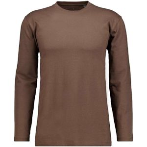 RAGMAN Longsleeve mokka, Effen