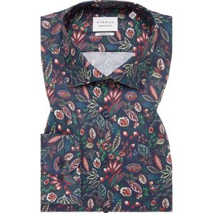 ETERNA Overhemd marine, Bedrukt