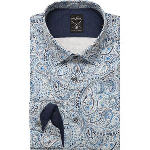 van Laack Meisterwerk Overhemd blauw, Paisley