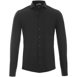 Pure Functional Slim Fit Jersey shirt antraciet, Effen