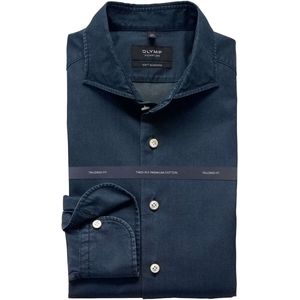 OLYMP SIGNATURE - Casual Overhemd - Nachtblauw - Tailored Fit - Cutaway