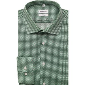 Seidensticker Overhemd groen, Bedrukt