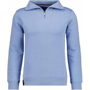 RAGMAN Half-Zip Sweater blauw, Effen