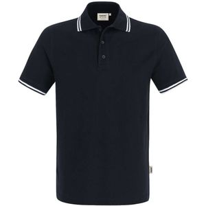 HAKRO 805 Regular Fit Polo shirt Korte mouw zwart/wit