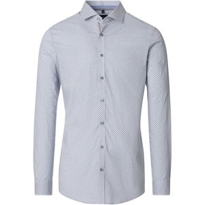 Venti Overhemd blauw, Bedrukt