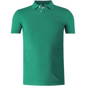 Gant - REG EMB ARCHIVE SHIELD - Poloshirt - Deep Green - Met Zijknipsels