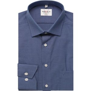 Marvelis Modern Fit Overhemd blauw, Vichy ruit