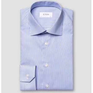 ETON Overhemd blauw, Gestreept