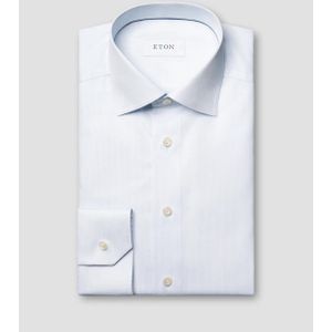 Eton - Overhemd - Lichtblauw - Katoen - Slim Fit