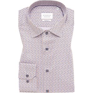 ETERNA Overhemd donkerbruin, Bedrukt