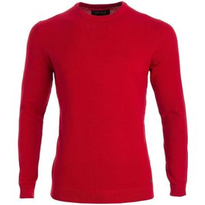 Marvelis Casual Trui ronde hals baksteenrood, Motief