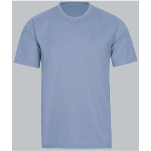 TRIGEMA Regular Fit T-Shirt ronde hals blauw, Effen
