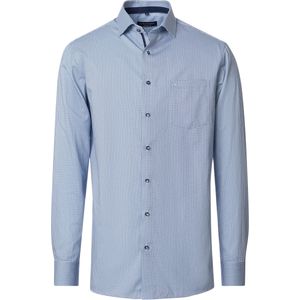 Casa Moda Overhemd blauw, Bedrukt
