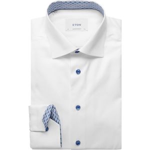 ETON Overhemd wit, Bloemen