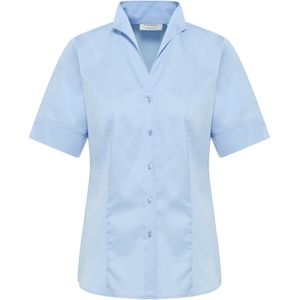 ETERNA Dames Overhemd middenblauw, Effen