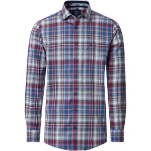 Redmond Overhemd rood/blauw, Ruit