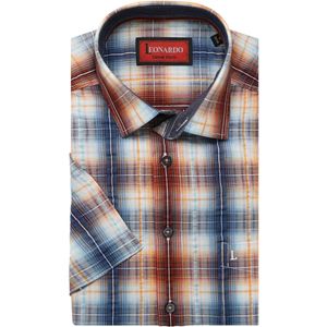 Leonardo by Jupiter Casual Overhemd Korte mouw oranje