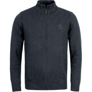 Navy Mix - Vest - Borduurwerk - Ritssluiting - Lange Mouwen