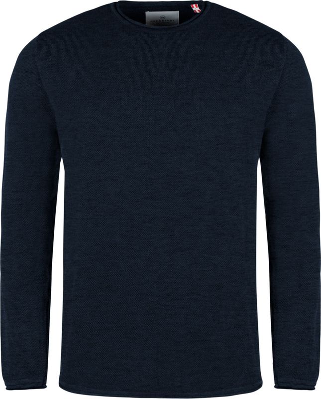 Kronstadt Pep Sweatshirt ronde hals marine, Effen