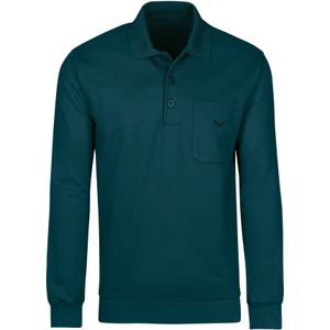 TRIGEMA - Poloshirt - Saffier - Lange Mouw - Effen